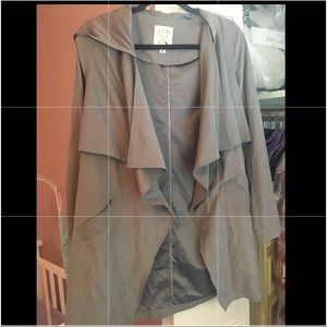 LA Hearts suede coat